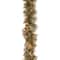 6' x 10" Pre-lit Glittery Bristle® Pine Artificial Christmas Garland with Cones & 50 Battery Operated Soft White LED Lights